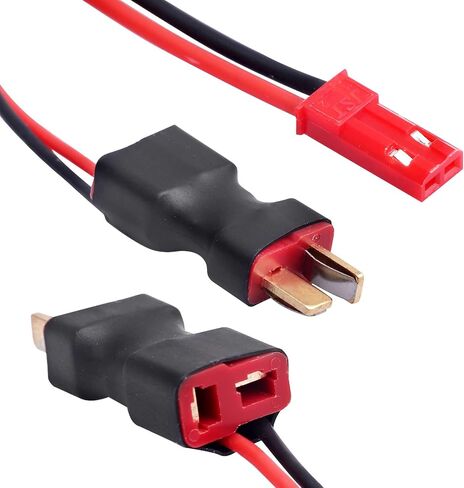 Hobbypark Deans T Plugs to JST Connector Adapter 22AWG Wire RC Battery Connectors (2-Pack) in Saudi Arabia