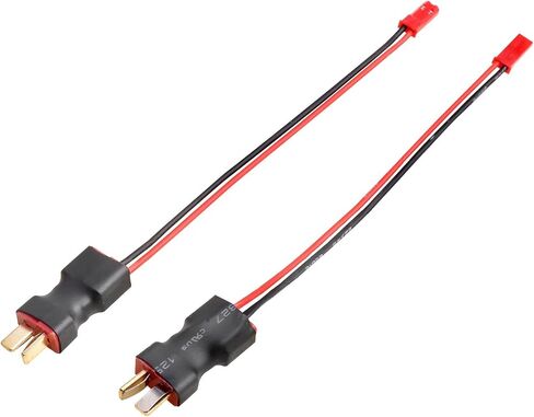 Hobbypark Deans T Plugs to JST Connector Adapter 22AWG Wire RC Battery Connectors (2-Pack) in Saudi Arabia