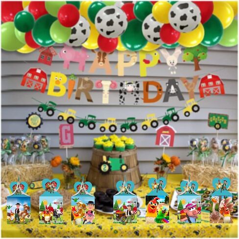 12 قطعة من صناديق هدايا حفلات مزرعة زينون من توكلي، مستلزمات حفلات عيد ميلاد حيوانات المزرعة لتزيين عيد الميلاد من مزرعة زينون in Kuwait