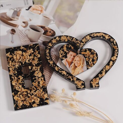 Bemodst عيد الميلاد قلادة الراتنج قالب سيليكون DIY الحب إطار الصورة الحب قلادة معلقة قالب السيليكون، صنع سلسلة المفاتيح والمجوهرات زينة عيد الحب - 2PCS in Saudi Arabia