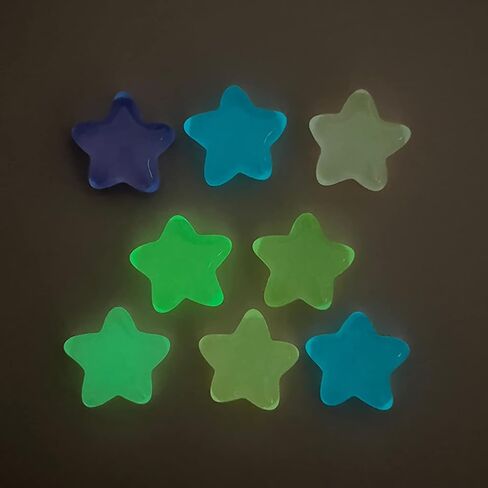 100 Pcs Mix Flatback Resin Stars Glow in The Dark Stars 0.9 Inch for DIY Phone Case Photo Frame Crafts Hair Clips Making Accessories in Kuwait