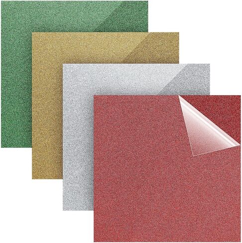 4 Pieces Glitter Acrylic Sheet, 0.12 Inch Thick Assorted Colored Cast Acrylic Sheet 12 x 12 Inch Rigid Tinted Plastic Sheet for Cutting, Sawing, Laser Cutting and Engraving in Saudi Arabia