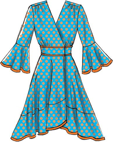 McCall's Patterns McCall's Women's Pleated Crop Top, Blouse, and Dress Sewing, Sizes 14-22 Patterns in Saudi Arabia