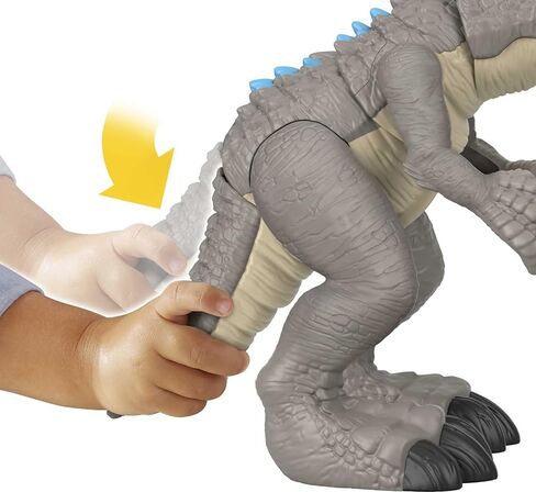 Fisher-Price Jurassic World Toys Jurassic World Indominus Rex Dinosaur Toy with Thrashing Action & Raptor Figure for Pretend Play Ages 3+ Years in Saudi Arabia
