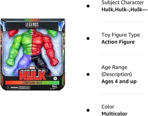 شخصية مجسمة حصرية من سلسلة Marvel Legends Avengers Compound Hulk مقاس 6 بوصات in Saudi Arabia