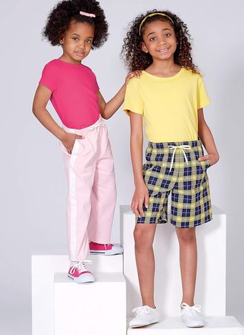 McCall Pattern Company McCall's Learn Girl's Pants and Shorts, Sizes 7-14 Sewing Pattern, White in Saudi Arabia