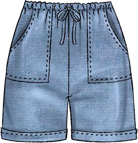 McCall Pattern Company McCall's Learn Girl's Pants and Shorts, Sizes 7-14 Sewing Pattern, White in Saudi Arabia