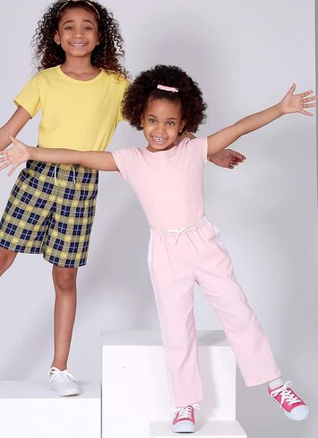 McCall Pattern Company McCall's Learn Girl's Pants and Shorts, Sizes 7-14 Sewing Pattern, White in Saudi Arabia
