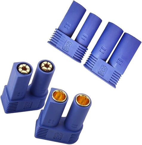 5 أزواج من موصلات توصيل الموز EC5 ذكر أنثى 5 مم، موصل بطارية EC5 لبطاريات RC ESC LIPO باتر in Kuwait