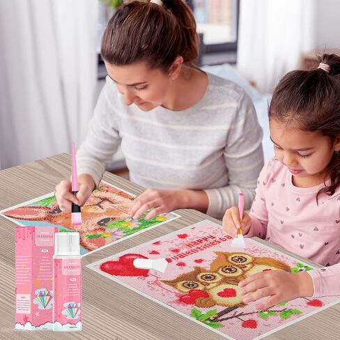 NAIMOER Puzzle Glue 240ML, DIY Diamond Art Sealer with Sponge Head & Applicators, 5D Puzzle Sealer Accessories Permanent Hold Shine Effect Diamond Art Glue for Diamond Art & Puzzle Glue in Saudi Arabia