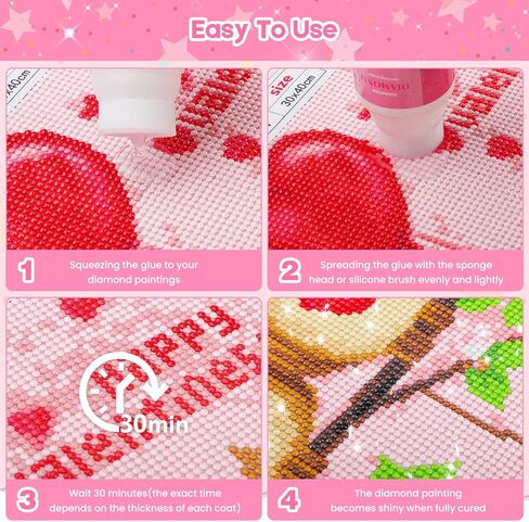 NAIMOER Puzzle Glue 240ML, DIY Diamond Art Sealer with Sponge Head & Applicators, 5D Puzzle Sealer Accessories Permanent Hold Shine Effect Diamond Art Glue for Diamond Art & Puzzle Glue in Saudi Arabia