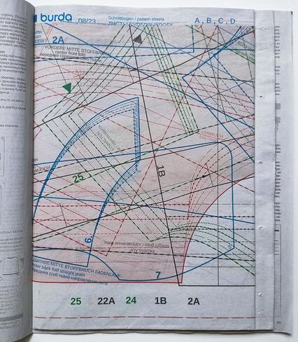 مجلة بوردا ستايل 8/2023 في قوالب أنماط الخياطة الاوكرانية، ملابس عصرية للصيف والبلوزة والتنانير والسراويل القصيرة والجاكيتات للنساء مقاس 34-48 in Kuwait