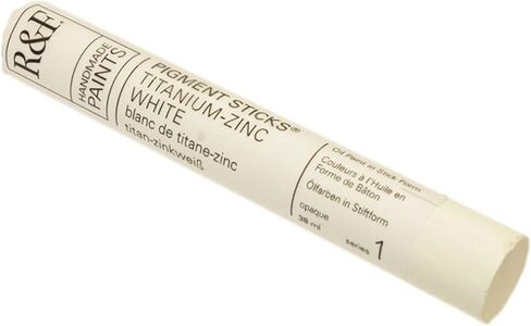 R&F Oil Pigment Stick, 1.28 Fl Oz (Pack of 1), Titanium-Zinc White in Kuwait