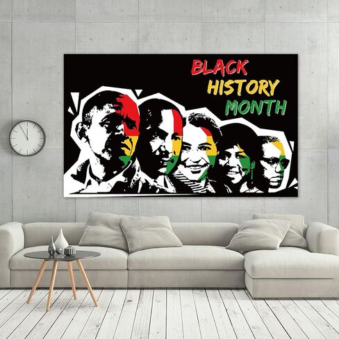 Black History Month Backdrop Black History Month Banner Black History Month Poster Pan African American Decoration and Supplies for Home in Saudi Arabia
