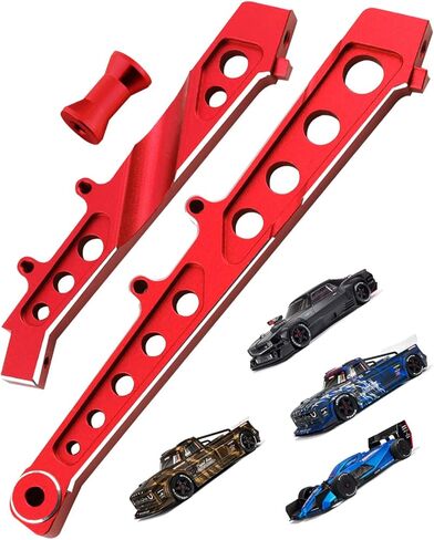Aluminum Chassis Brace Upgrades Part for ARRMA 1/7 Felony 6S BLX/Infraction 6S BLX/Limitless Roller,Alloy Front Rear Chassis Brace Hop Ups,Replaces #ARA320511,Red in Kuwait