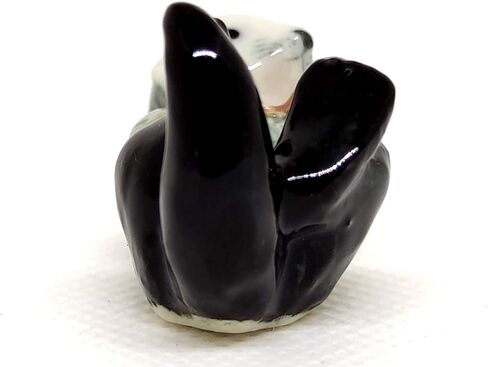 SSJSHOP Sea Otter Micro Tiny Dollhouse Figurines Hand Painted Ceramic Animals Collectible Gift Home Decor (Baby Sea Otter) in Kuwait