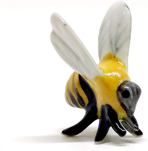 SSJSHOP Bee Micro Tiny Dollhouse Figurines Hand Painted Ceramic Animals Collectible Gift Home Garden Decor in Kuwait