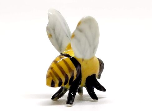 SSJSHOP Bee Micro Tiny Dollhouse Figurines Hand Painted Ceramic Animals Collectible Gift Home Garden Decor in Kuwait