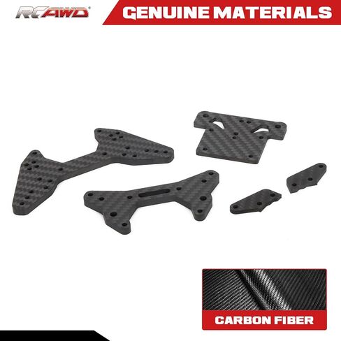 RCAWD Carbon Fiber Steering Plate Top Plate Shock Tower for Arrma 1-7 1-8 6s Blx Infraction Fireteam Mojave Felony Kraton Notorious Outcast Typhon Limitless Talion RTR/Exb Hopups Upgrade Parts in Saudi Arabia