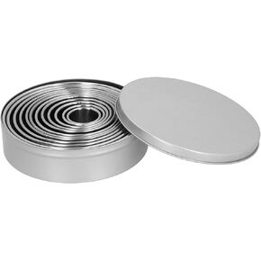 SYH&AQYE 12 PCS Round Hole Leather Cutting Dies Set, Stainless Steel Hollow Punch Cutter Set with Storage Case, Cutting Straight Sharply Mold for DIY Leather Craft in Saudi Arabia
