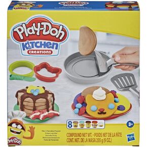 Play-Doh Kitchen Creations Flip 'n Pancakes Playset with 14 Play Kitchen Accessories, Preschool Toys, Kitchen Toys for 3 Year Old Girls and Boys and Up