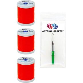 Coats & Clark Sewing Thread Dual Duty XP General Purpose Poly Thread 125 Yards (3-Pack) Bright Aqua Green S900-9257-3P with Seam Ripper in Saudi Arabia