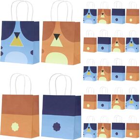 kasjde 24-Pcs Cartoon Party Favor Bags Anime Party Decorations Reusable Goodie Candy Gift Bags with Handles Snack Bags Kids Birthday Party Supplies in Kuwait