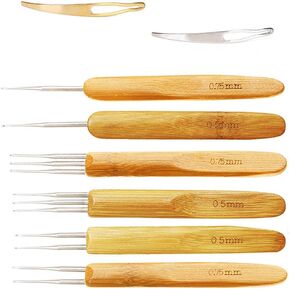 8 قطع من أدوات الخطاف الكروشيه دريدلوك ، 6 كروشيتس إبر نسج الشعر مع خطافات مختلفة ، أداتي متشابكتين لدريدلوكس ، جدائل الحرف اليدوية (خطاف واحد ، 2 خطاف ، 3 خطافات ، 0.75 مم ، 0.5 مم) in Kuwait