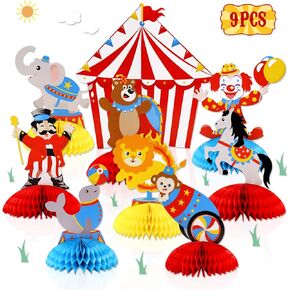 قطع زينة مركزية ثلاثية الابعاد على شكل خلية نحل من السيرك والكرنفال واعياد الميلاد وحفلات استقبال المولود الجديد، مجموعة من 9 قطع in Kuwait