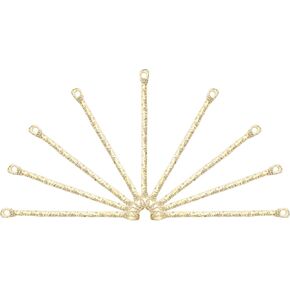 LiQunSweet 50 Pcs 20mm CCB Plastic Linking Bar Stick Link Charm Charm Strip Earrings Connectors Long 5 Balls Charms for Jewelry Making Supplies