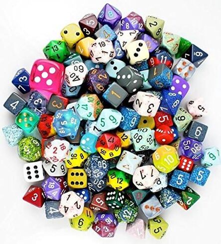 Quarter (1/4) Pound of Dice RPG Chessex Game Dice d4, d6, d8, d12, d20 Rare Dice in Saudi Arabia