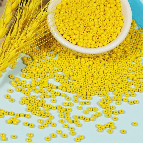 خرز بذور فضفاضة بلون أسود غير شفاف من BALABEAD حوالي 4000 قطعة في صندوق 8/0 خرز بذور حرفية زجاجية لصنع المجوهرات، فتحة 0.7 مم (أسود) in Kuwait