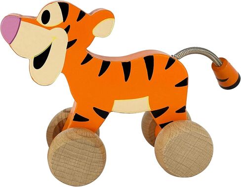 Disney Wooden Toys 6.5-inch Tigger the Tiger Clutch Toy, Classic Look, Kids Toys for Ages 18 Month by Just Play in Saudi Arabia