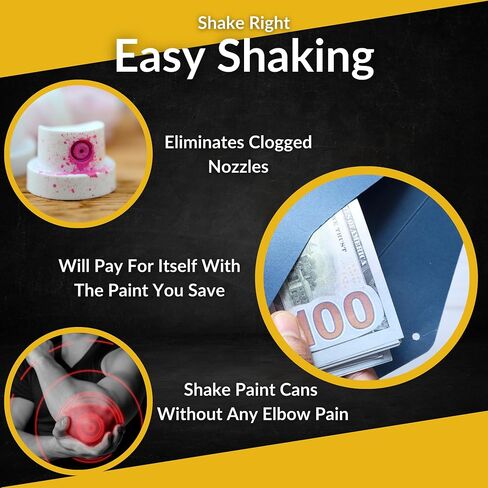 Spray Can Paint Shaker Mixer - Drill Powered Paint Shaker Electric Paint Shaker Miniature Spray Paint Shaker Paint Can Shaker Electric Rattle Can Shaker Electric Paint Shaker without Handle in Saudi Arabia