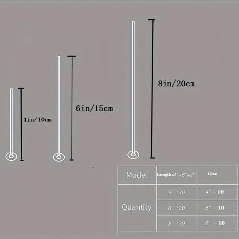 60 PCS Cotton Candle Wicks with Wick Stickers for DIY Candle Making, 4" + 6" + 8" in Kuwait