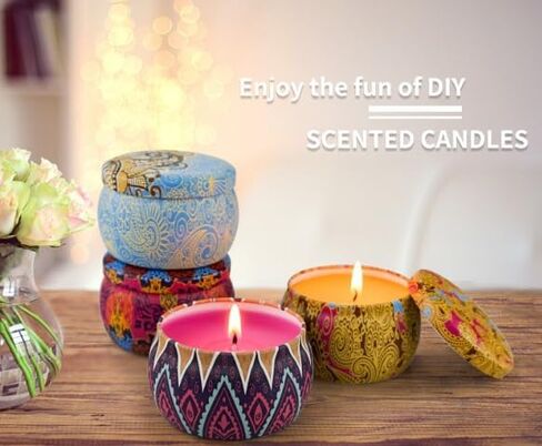 60 PCS Cotton Candle Wicks with Wick Stickers for DIY Candle Making, 4" + 6" + 8" in Kuwait