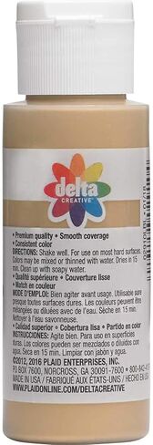 طلاء Delta Creative Ceramic Coat Metallic And Pearl Acrylic بألوان متنوعة (56.67 جم)، 2614، Aqua Cool Pearl, (عبوة من 6) in Kuwait