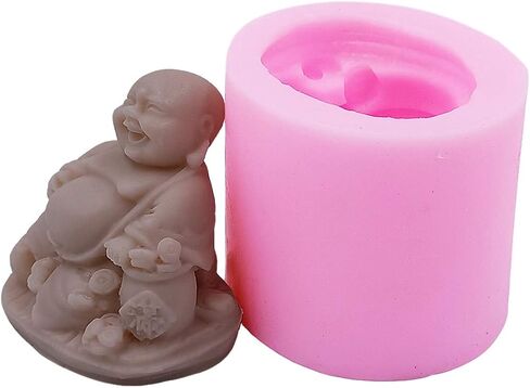 Buddha Candle Mold Avalokitesvara Design Silicone Mold Mould for Candle Making Decorating Aroma Gypsum Resin Crafts Molds in Saudi Arabia