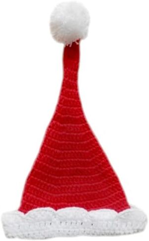 دعائم التصوير الفوتوغرافي للاطفال حديثي الولادة بتصميم سانتا كلوز مصنوعة يدويا من الكروشيه مع قبعة وتنورة وحذاء ودعائم التصوير للفتيات الصغيرات in Kuwait