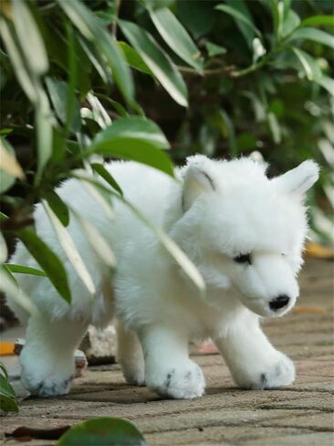 لعبة TAMMYFLYFLY ثعلب القطب الشمالي القطيفة 11 بوصة، 28 سم، دمية حيوان محشوة ناعمة على شكل ملكة الثلج (B-Run) in Kuwait