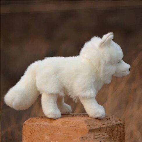 لعبة TAMMYFLYFLY ثعلب القطب الشمالي القطيفة 11 بوصة، 28 سم، دمية حيوان محشوة ناعمة على شكل ملكة الثلج (B-Run) in Kuwait