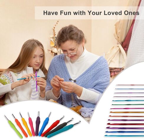 Crochet Kits for Beginners with Case, 78PCS Crochet Hooks Set Beginners Crochet Kit with Canvas Tote Bag, 10 Yarns and Crochet Hooks, Knitting Needles, Crochet Starter Kit for Kids Adults Professional in Kuwait