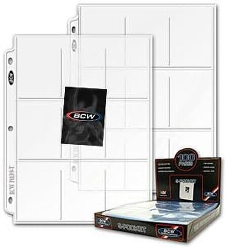200 BCW Pro 9-Pocket Trading Card Pages ~ 2 BOXES in Saudi Arabia