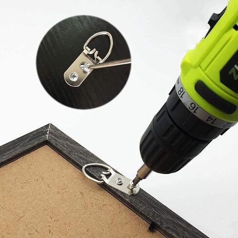 2PCS Adjustable Picture Hanging Wire Kit with D Rings 2m x 1.5mm Heavy Duty Mirror Hanging Wire with Loop and Hook Stainless Steel Hanging Wire Rope for Picture, Mirror, Light Hold Up to 20KG in Kuwait