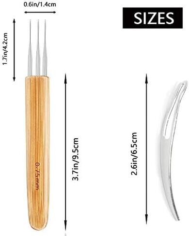8 قطع من أدوات الخطاف الكروشيه دريدلوك ، 6 كروشيتس إبر نسج الشعر مع خطافات مختلفة ، أداتي متشابكتين لدريدلوكس ، جدائل الحرف اليدوية (خطاف واحد ، 2 خطاف ، 3 خطافات ، 0.75 مم ، 0.5 مم) in Kuwait