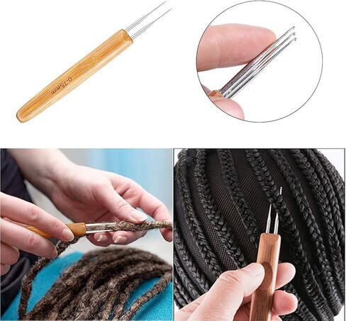 8 قطع من أدوات الخطاف الكروشيه دريدلوك ، 6 كروشيتس إبر نسج الشعر مع خطافات مختلفة ، أداتي متشابكتين لدريدلوكس ، جدائل الحرف اليدوية (خطاف واحد ، 2 خطاف ، 3 خطافات ، 0.75 مم ، 0.5 مم) in Kuwait