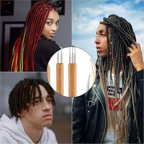 8 قطع من أدوات الخطاف الكروشيه دريدلوك ، 6 كروشيتس إبر نسج الشعر مع خطافات مختلفة ، أداتي متشابكتين لدريدلوكس ، جدائل الحرف اليدوية (خطاف واحد ، 2 خطاف ، 3 خطافات ، 0.75 مم ، 0.5 مم) in Kuwait