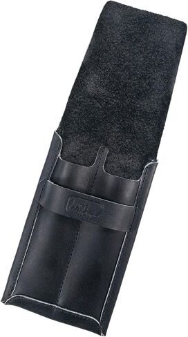 Double Pen Case Handmade from Full Grain Leather - Bourbon Brown in Kuwait