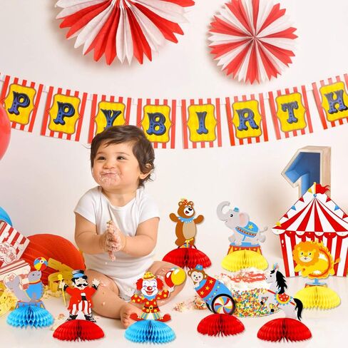 قطع زينة مركزية ثلاثية الابعاد على شكل خلية نحل من السيرك والكرنفال واعياد الميلاد وحفلات استقبال المولود الجديد، مجموعة من 9 قطع in Kuwait