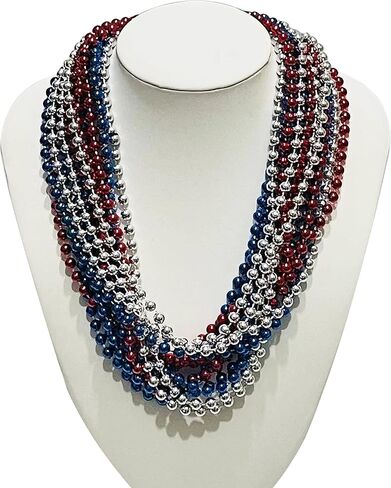 POHU 36pcs 3dozon Independence Day necklace, Plastic, No Gemstone in Kuwait